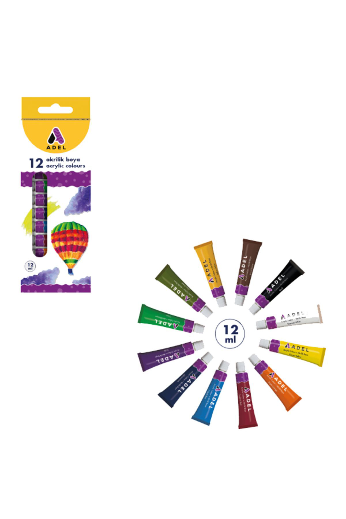 Adel  Tüp Akrilik 12 Ml Boya