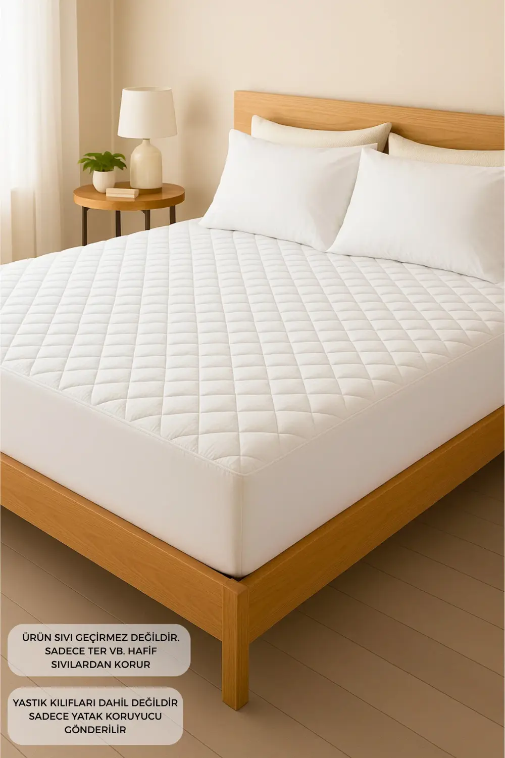 Adelya Mikrofiber Alez Kapitone Fitted Yatak Koruyucu Alez (16 Eb