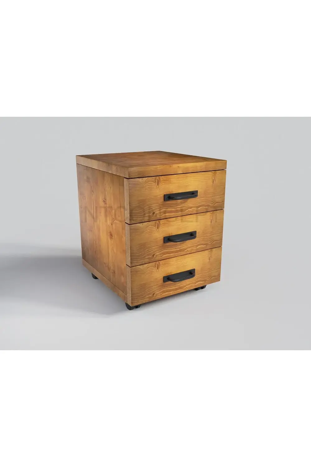 Nt Concept Aden Açık Ceviz Renk Siyah Metal Ayaklı Doğal Ahşap Ofis Takımı(1