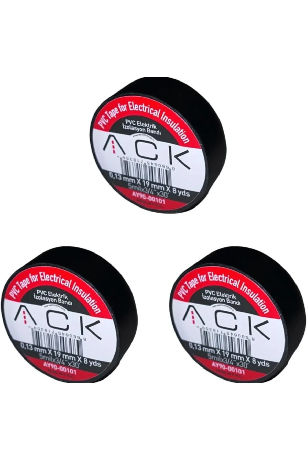 Adet Ack Siyah İzole Bant 0.13X19Mmx8Yds Ayr