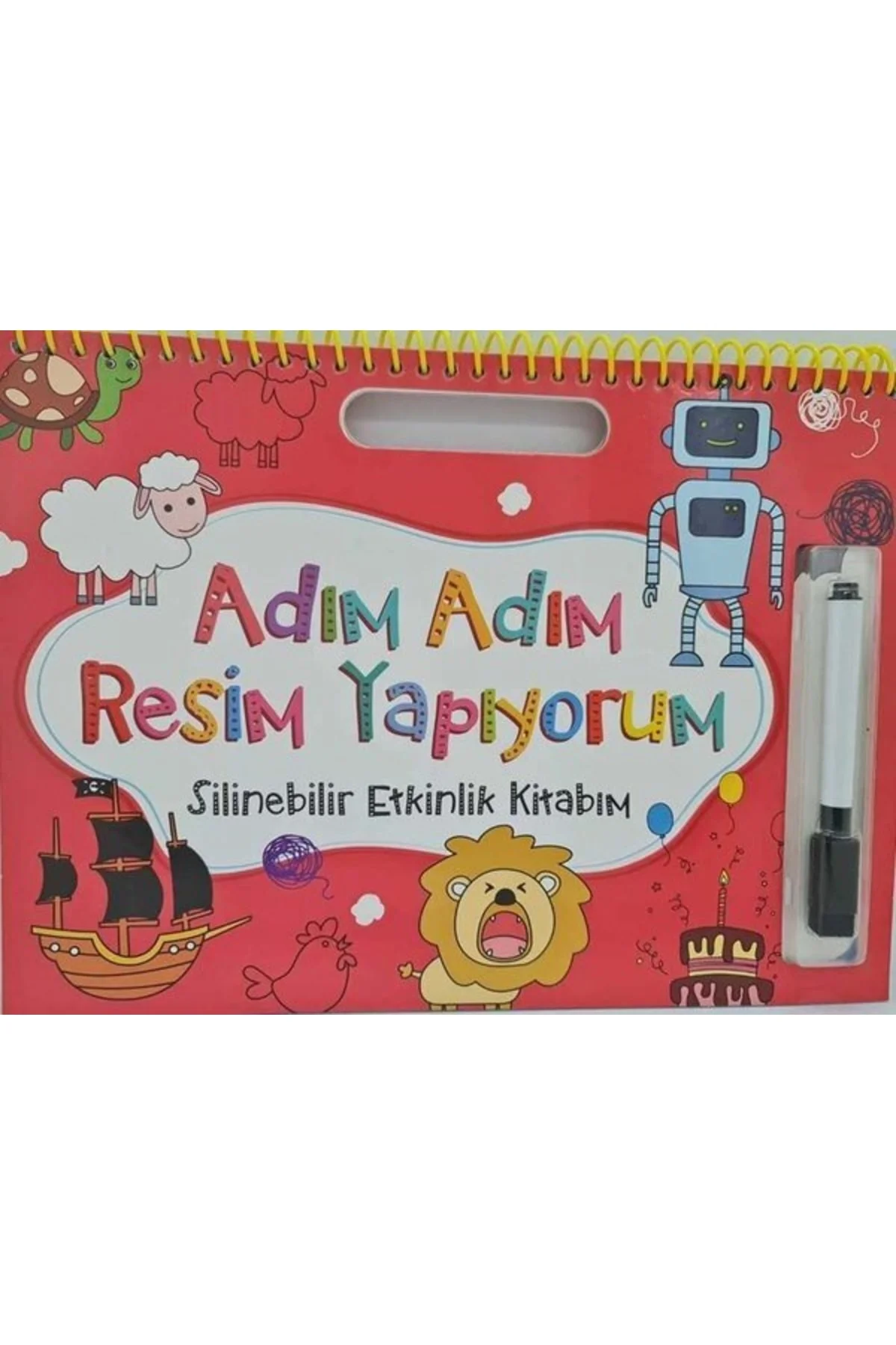 Adım Adım Resim Yapıyorum - Kırmızı Kolektif Kitabı 20 Sayfa Net 