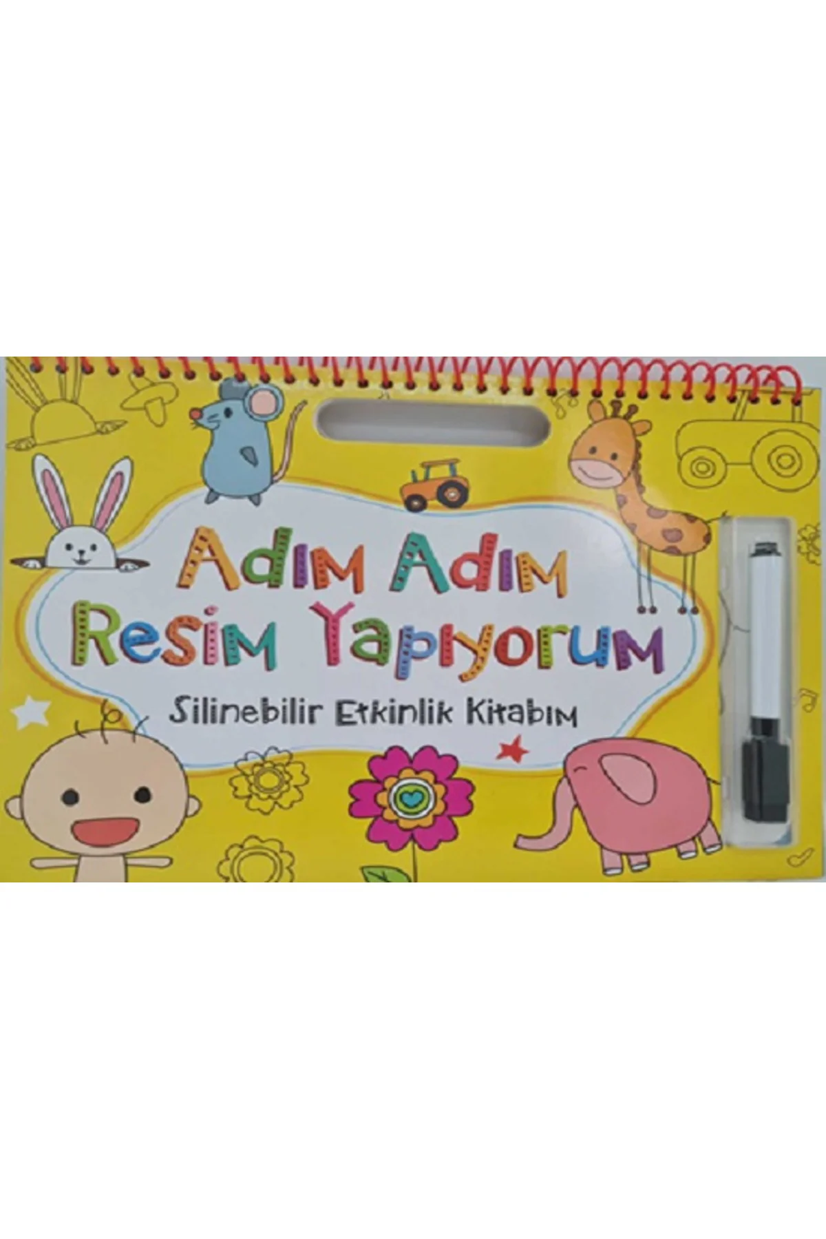 Adım Adım Resim Yapıyorum - Sarı Kolektif Kitabı 20 Sayfa Net Çoc