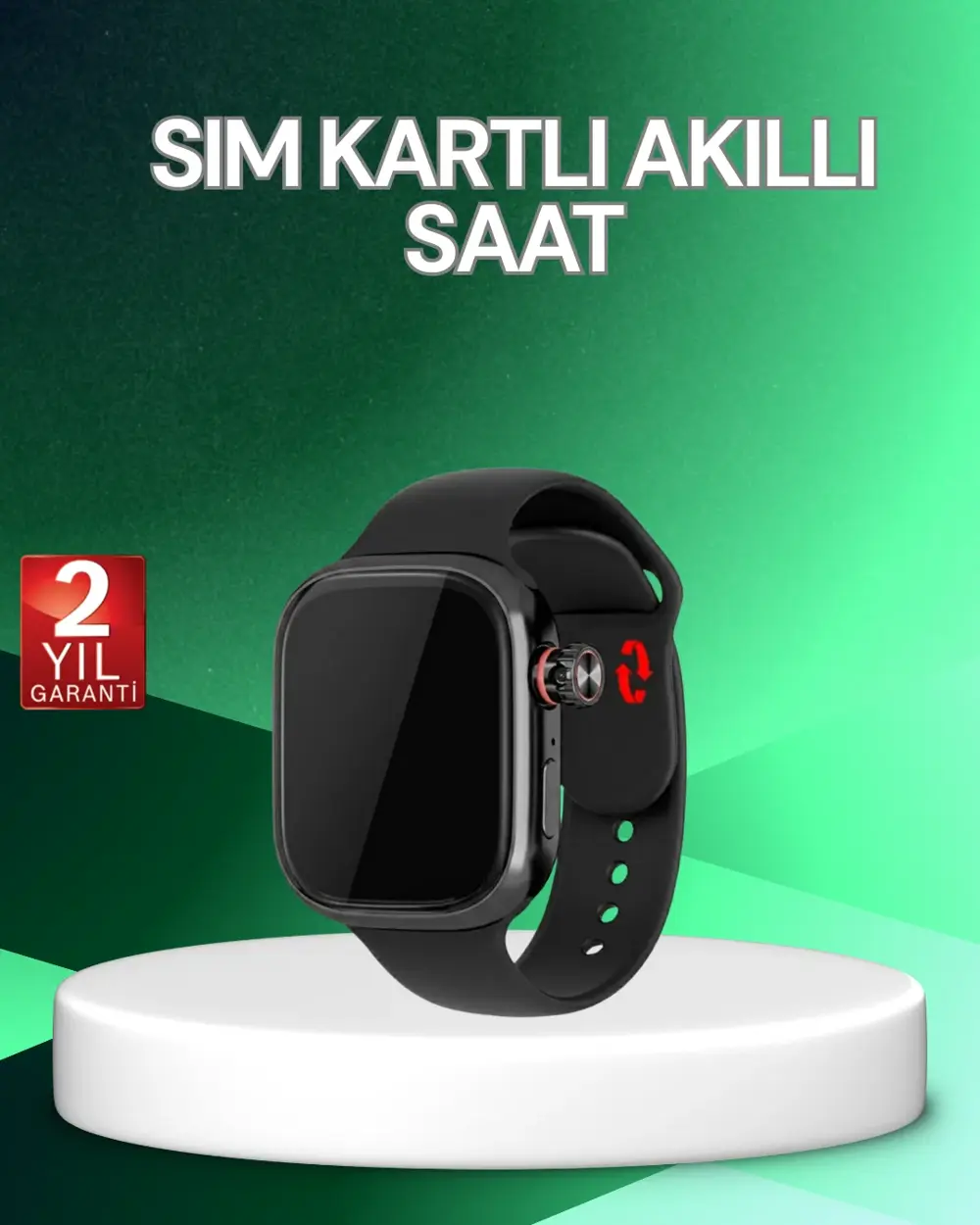 Adımsayar ve Nabız Ölçerli SIM Kartlı Akıllı Saat