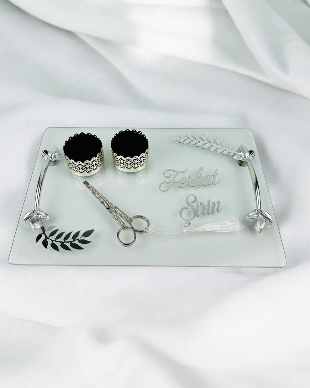 Admire Gümüş Nişan Tepsisi