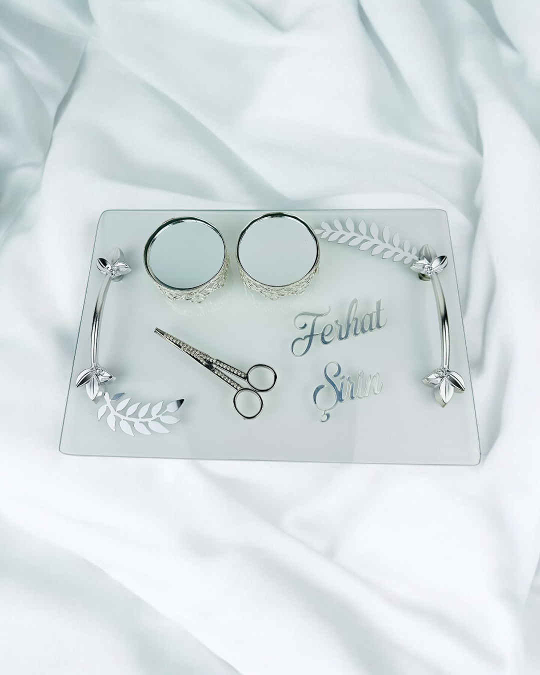 Admire Gümüş Nişan Tepsisi