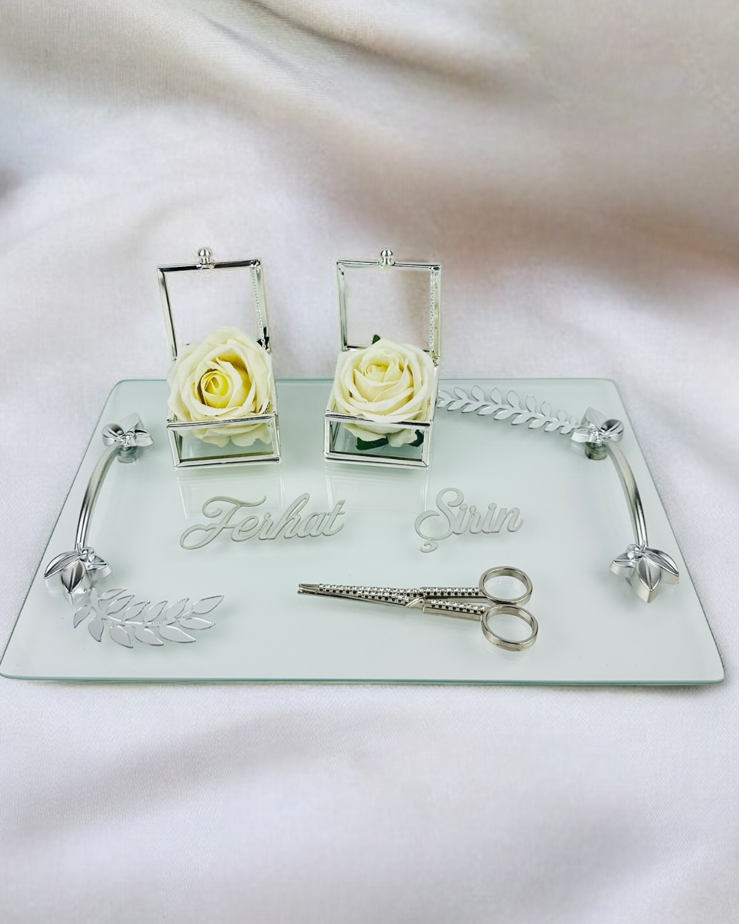 Admire Gümüş Nişan Tepsisi