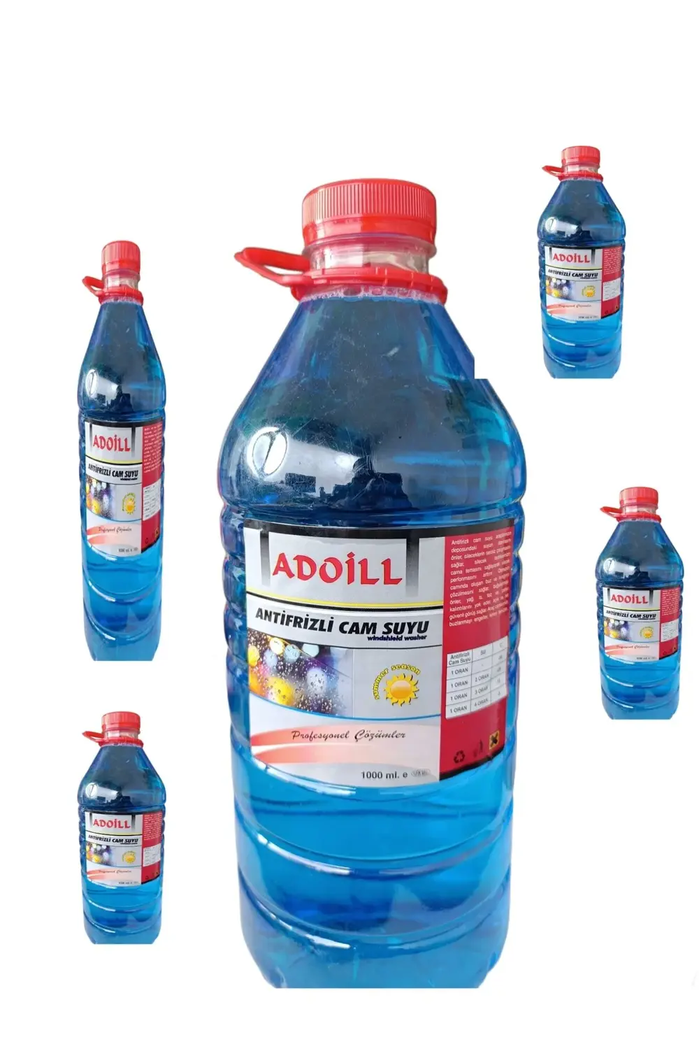 ADOİLL CAM SUYU ANTİFİRİZLİ 5 ADET EKO PAKET