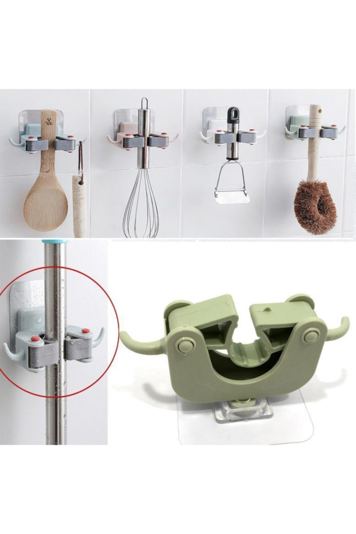 Hey Merry Adonide Askılı Yapışkanlı Sap Tutucu