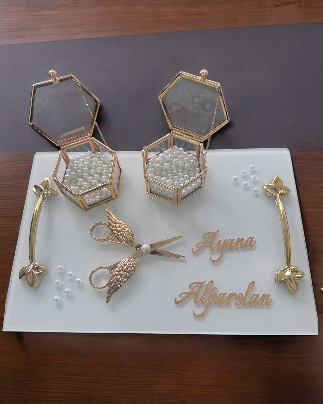 Adore Gold Söz Tepsisi Adore Gold Söz Tepsisi