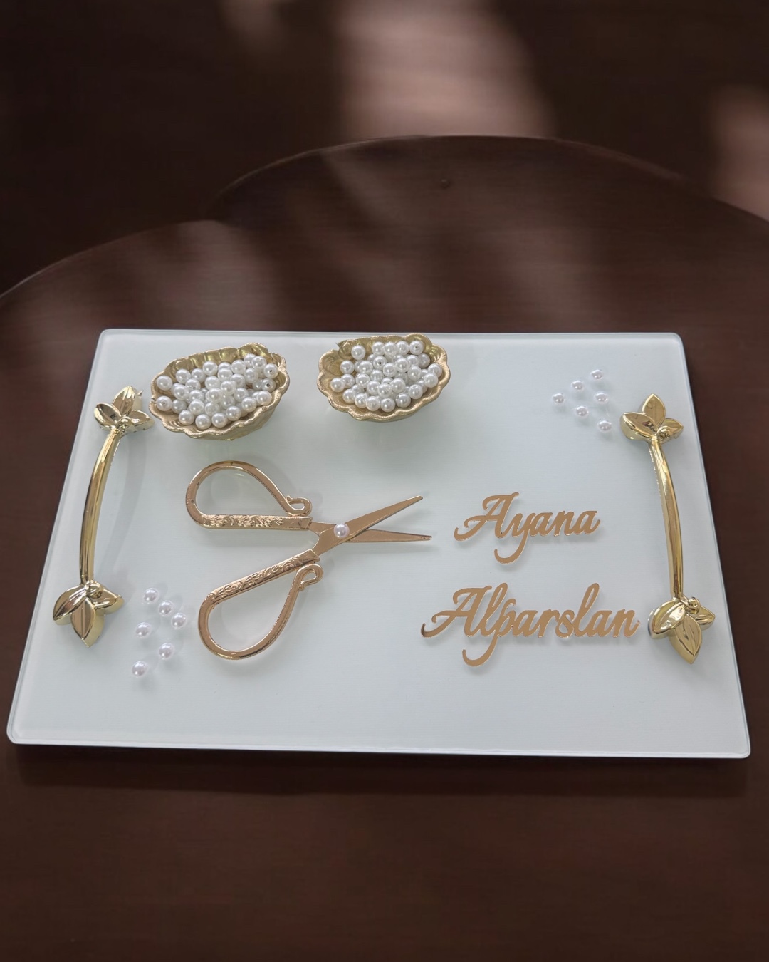 Adore Gold Söz Tepsisi Adore Gold Söz Tepsisi