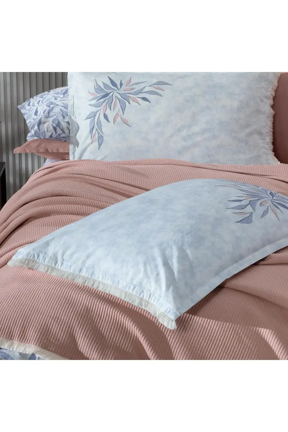 Sarev Adrian Bej Tek Kişilik %100 Pamuk Pike Takımı