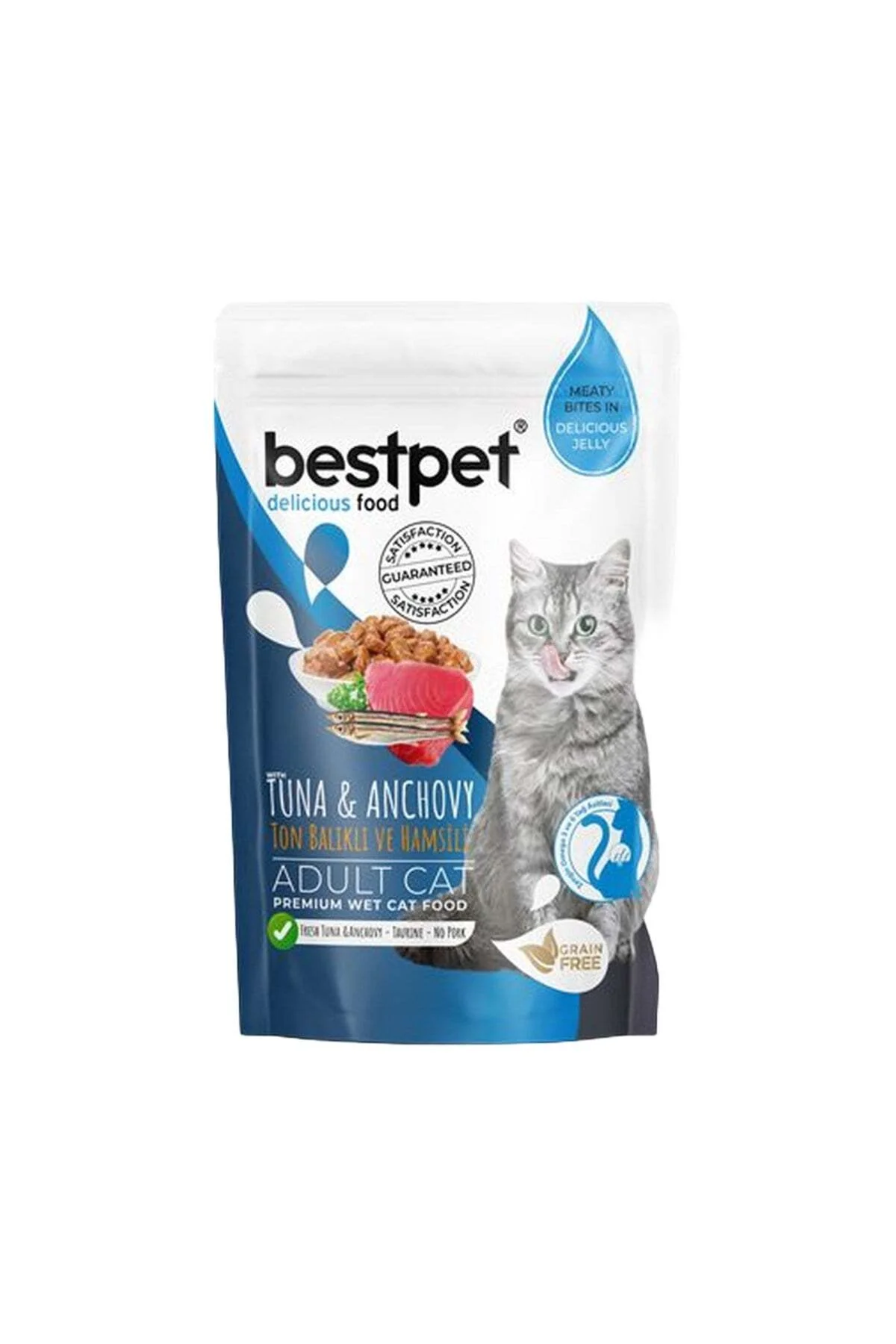 Adult Jelly Pouch Ton ve Sardalyalı Kedi Maması 85 Gr 6 Lı Paket Adult Jelly Pouch Ton ve Sardalyalı Kedi Maması 85 Gr 6 Lı Paket