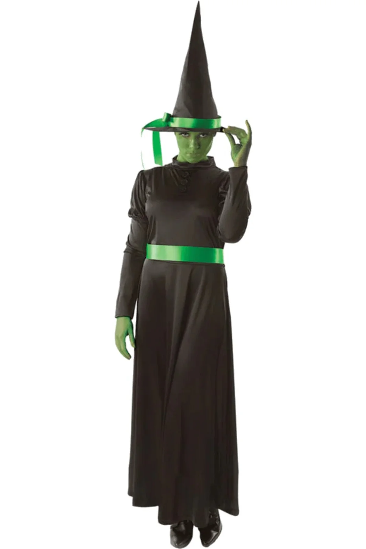 ADULT WICKED GREEN WEST WITCH cadı kostümü ADULT WICKED GREEN WEST WITCH cadı kostümü