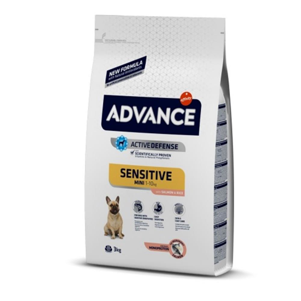 Advance  Sensitive Mini Somonlu Küçük İrk Köpek Mamasi 3 Kg
