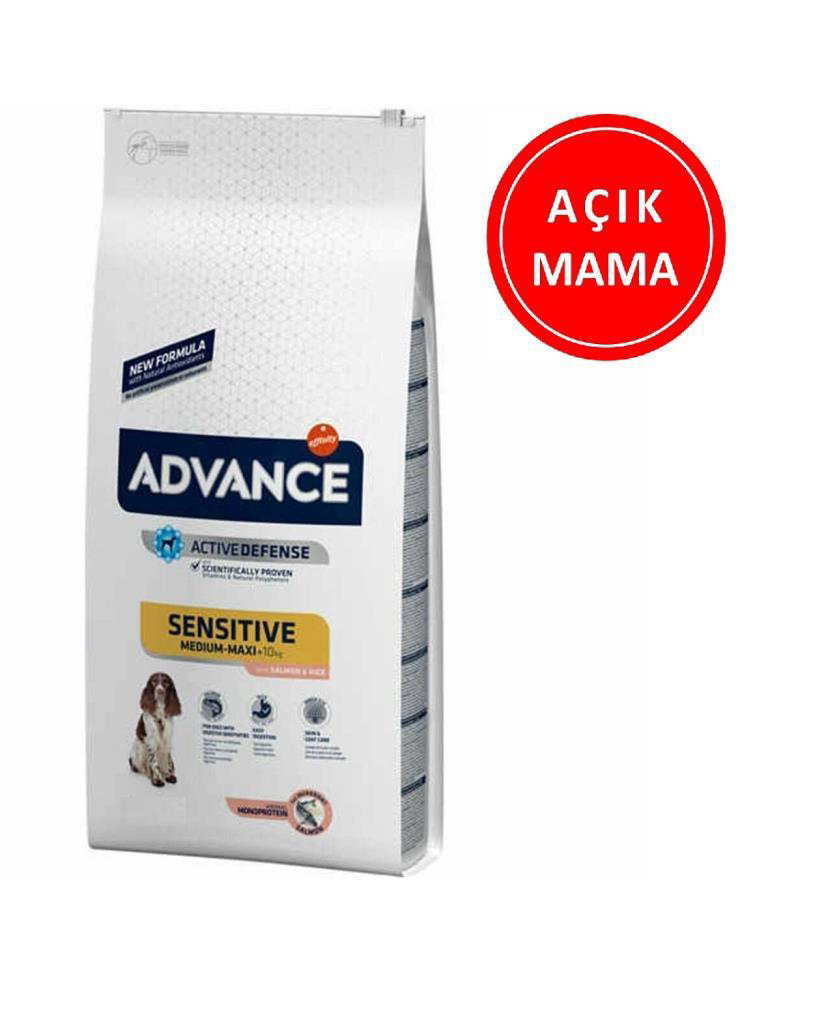 Advance Sensitive Hassas Deri Somonlu Köpek Maması 1 Kg AÇIK