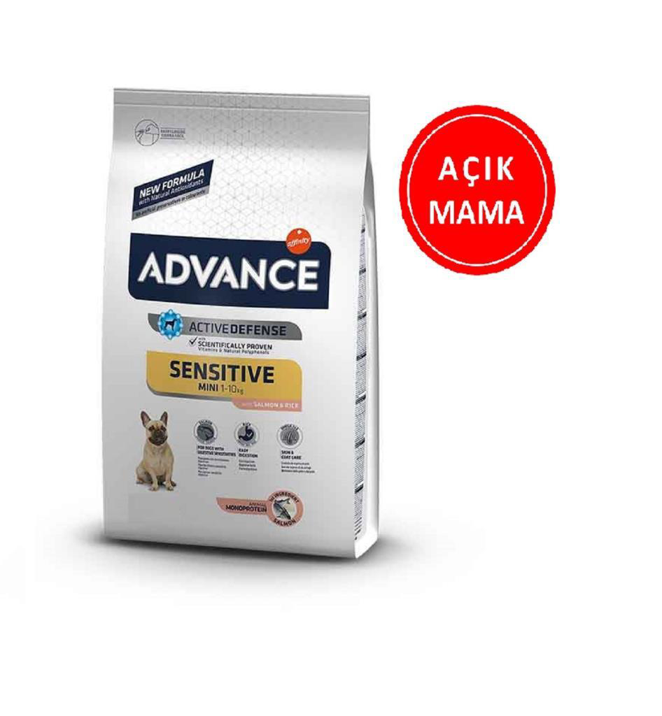 Advance  Somonlu Küçük İrk Yetişkin Köpek Mamasi 1 Kg Açik