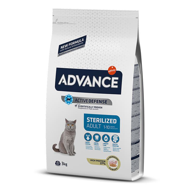 Advance Sterilized Kısırlaştırılmış Hindili Kedi Maması 3 Kg