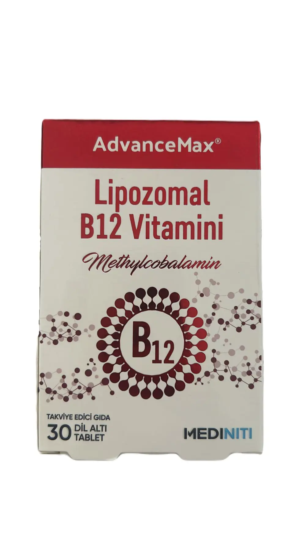 Advancemax Lipozomal B12 30 Dilaltı Tablet 8684375607525