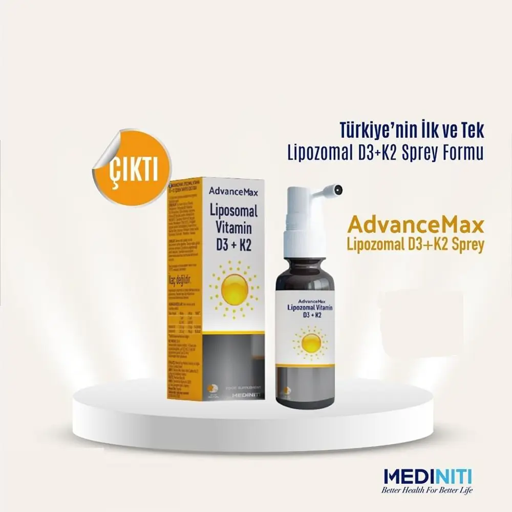 Advancemax Lipozomal D3+K2 Sprey 30 ml