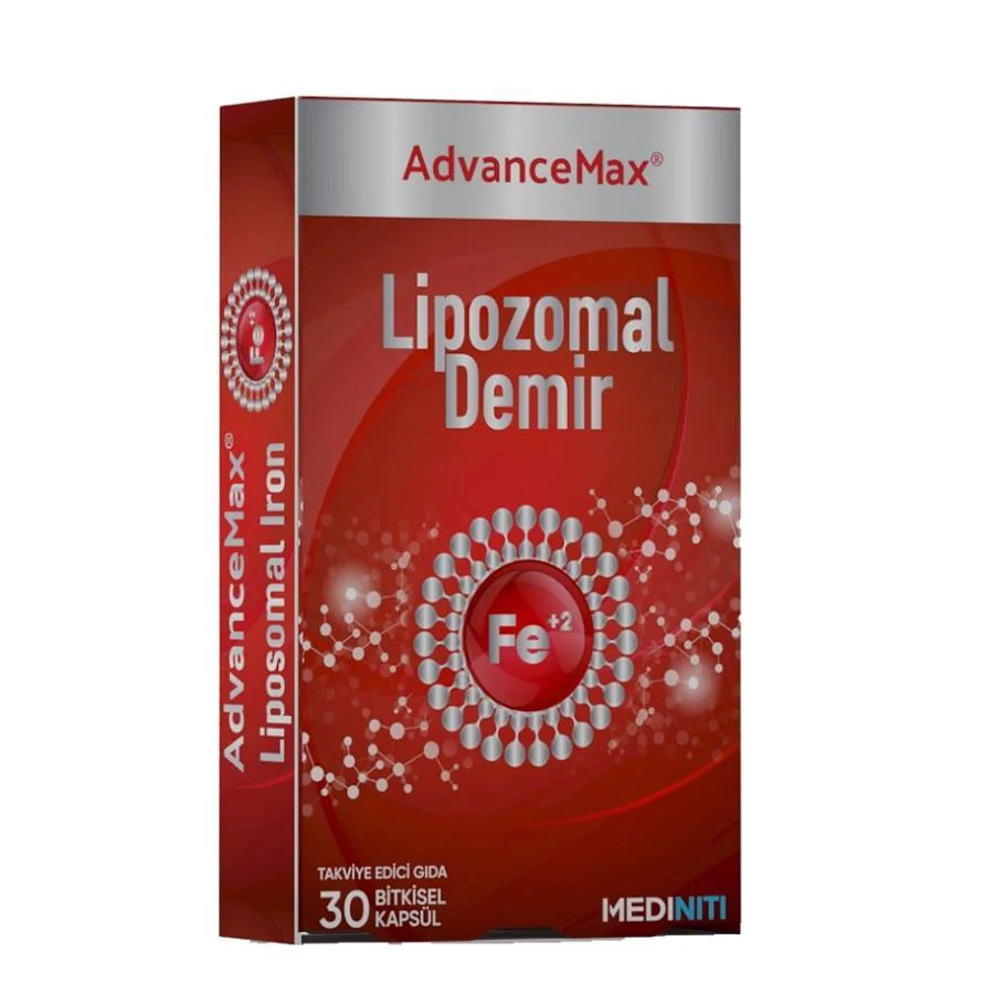 Advancemax Lipozomal Demir 30 Kapsül Fiyatı, Yorumları ve Özellikleri