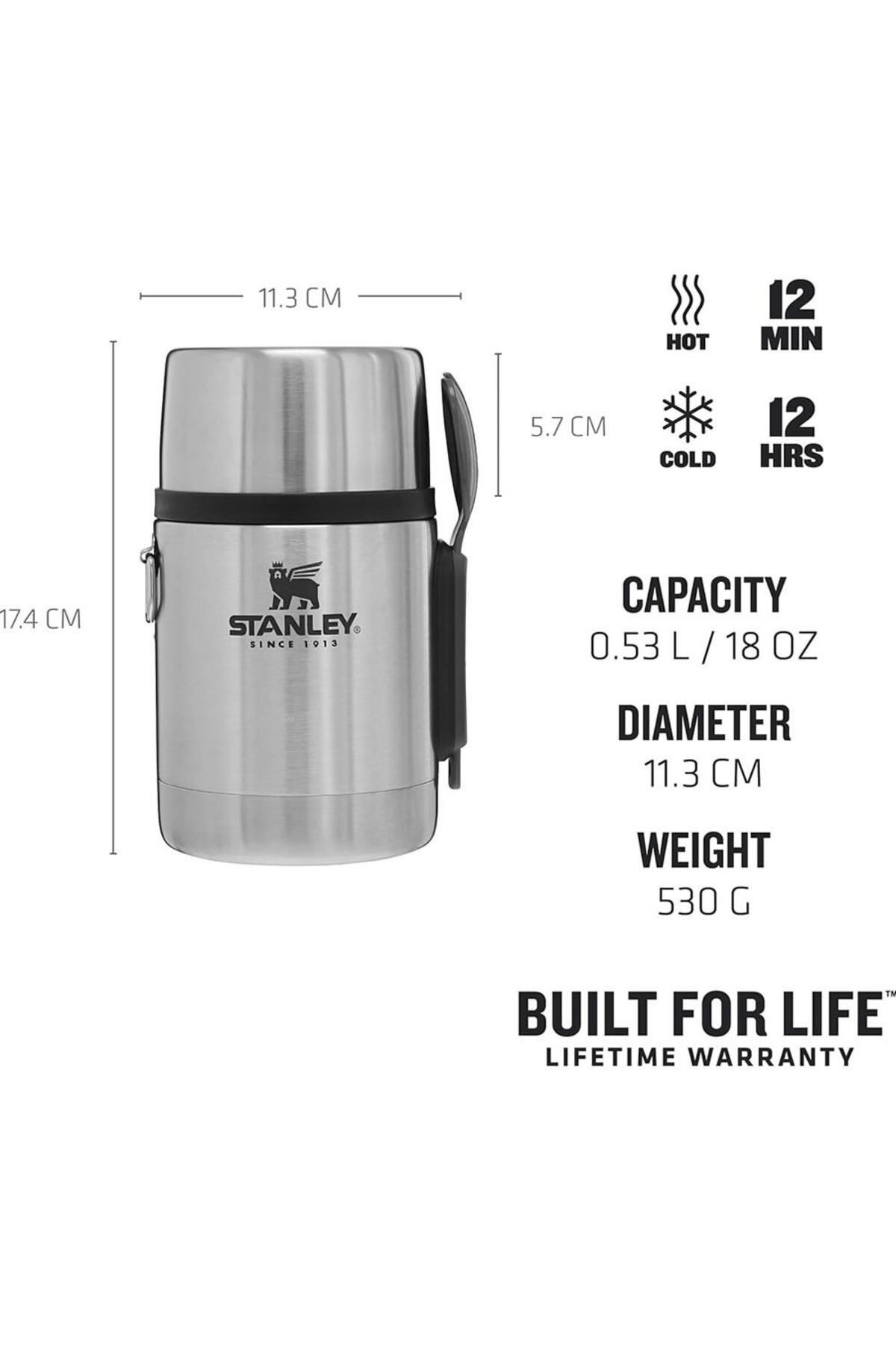 Stanley Adventure Kaşikli 0,53 Litre Çelik Yemek Termosu - Çelik