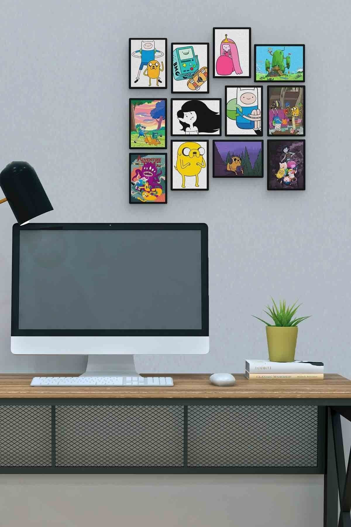 Adventure Time 12 Parça Mdf (ahşap) Tablo Ofis Boyu 