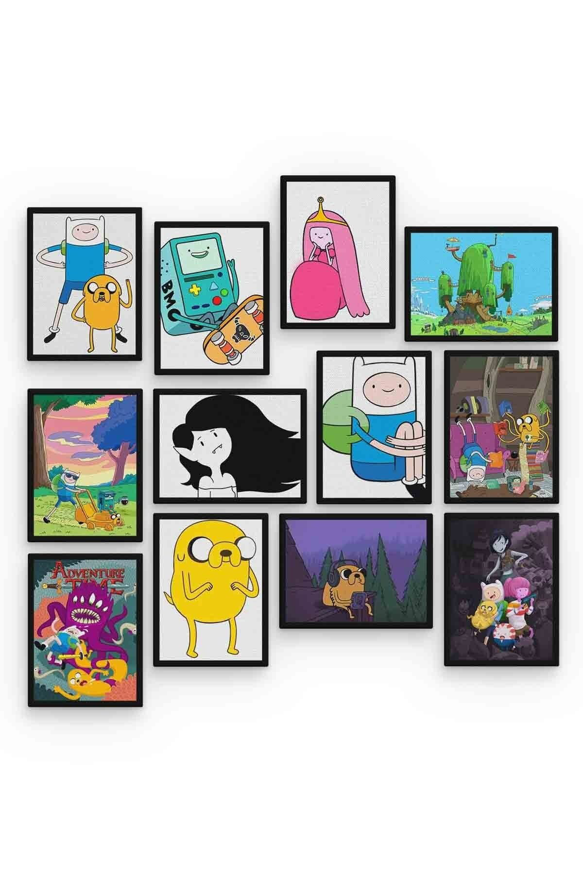 Adventure Time 12 Parça Mdf (ahşap) Tablo Ofis Boyu 
