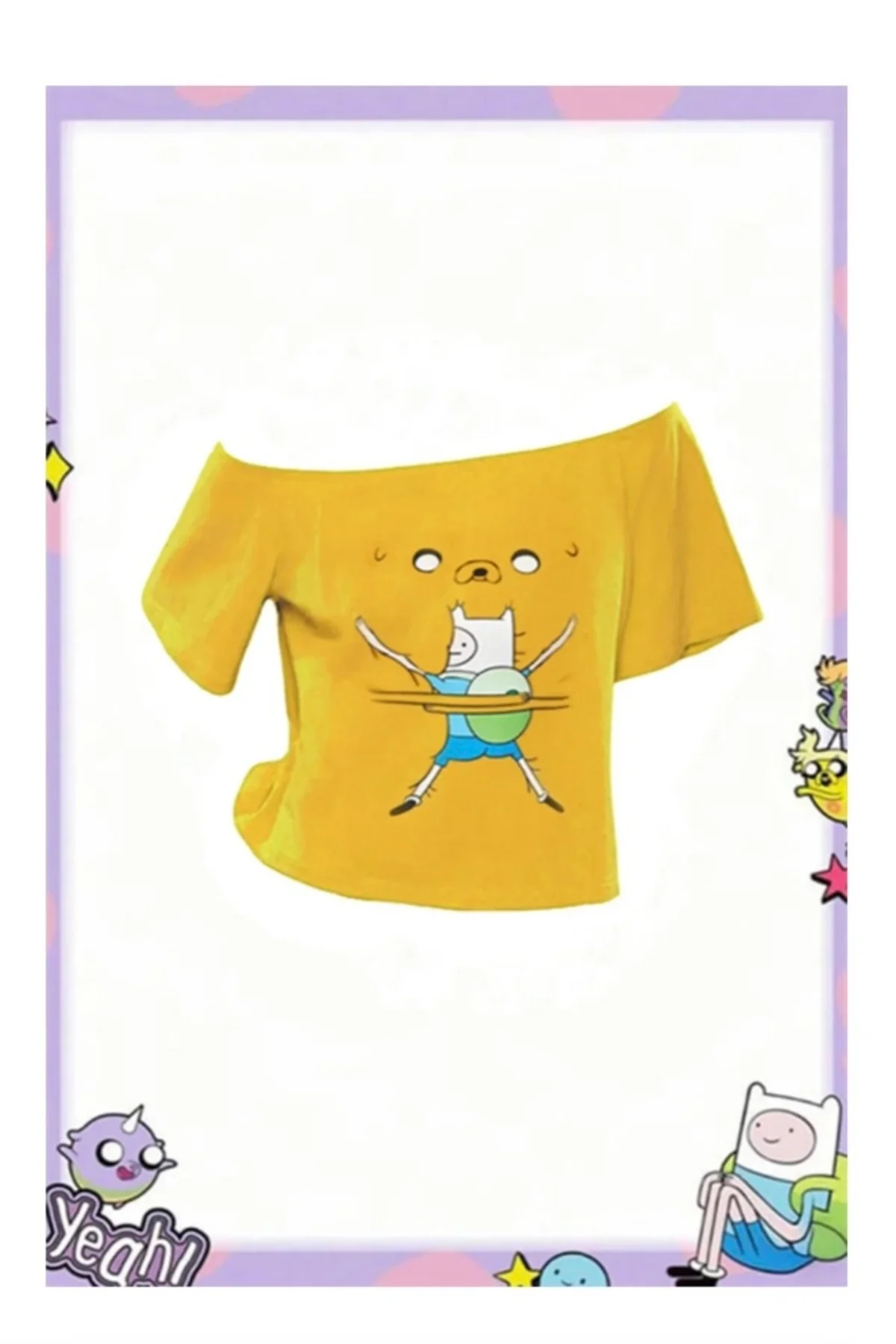 Adventure Time Finn and Jack Madonna Yaka Bluz Adventure Time Finn and Jack Madonna Yaka Bluz