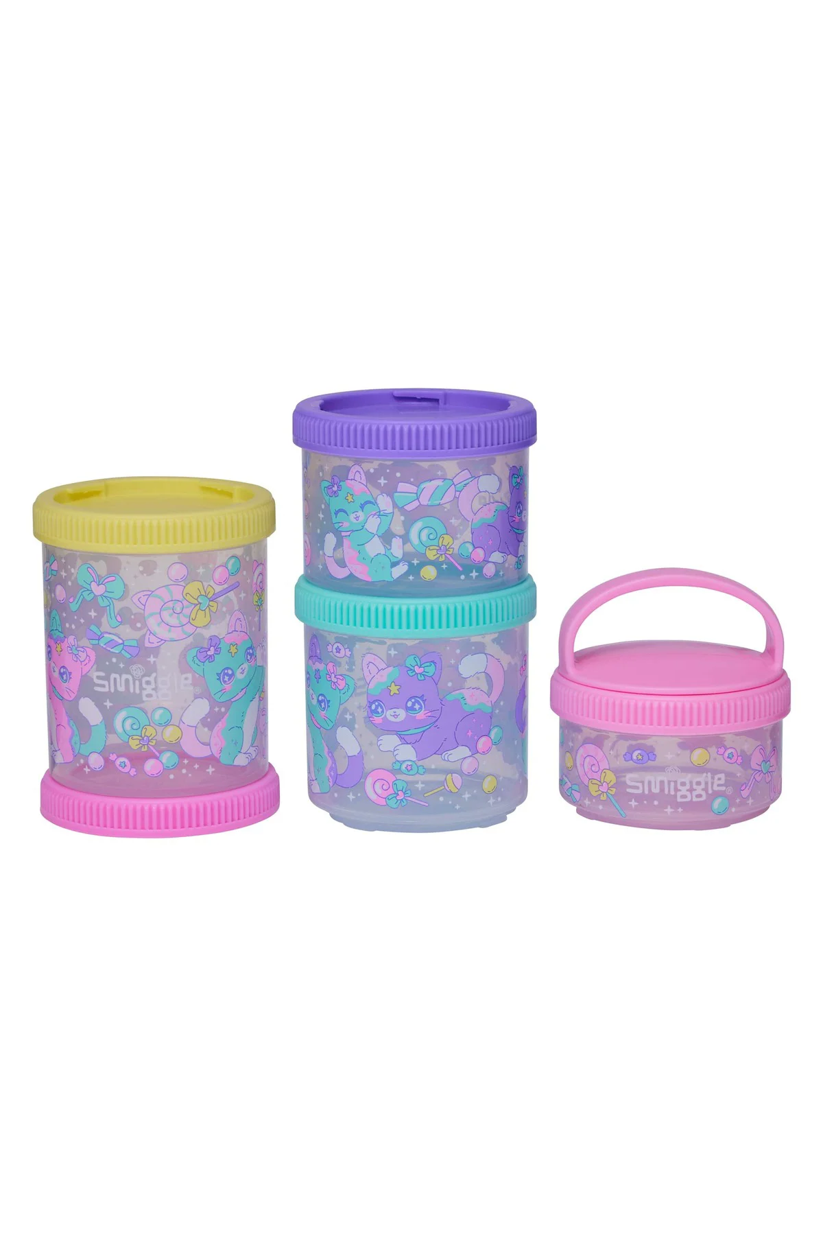 Adventurous 4’lü İstiflenebilir Atıştırmalık Saklama Kapları – Li