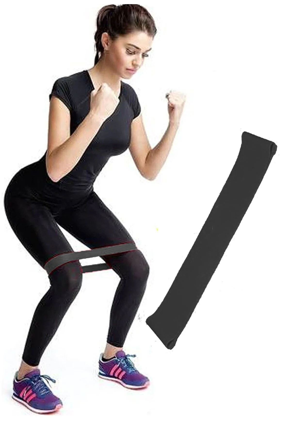 Aerobik Band Pilates Plates Yoga Fitness Squat Çalışma Lastiği La