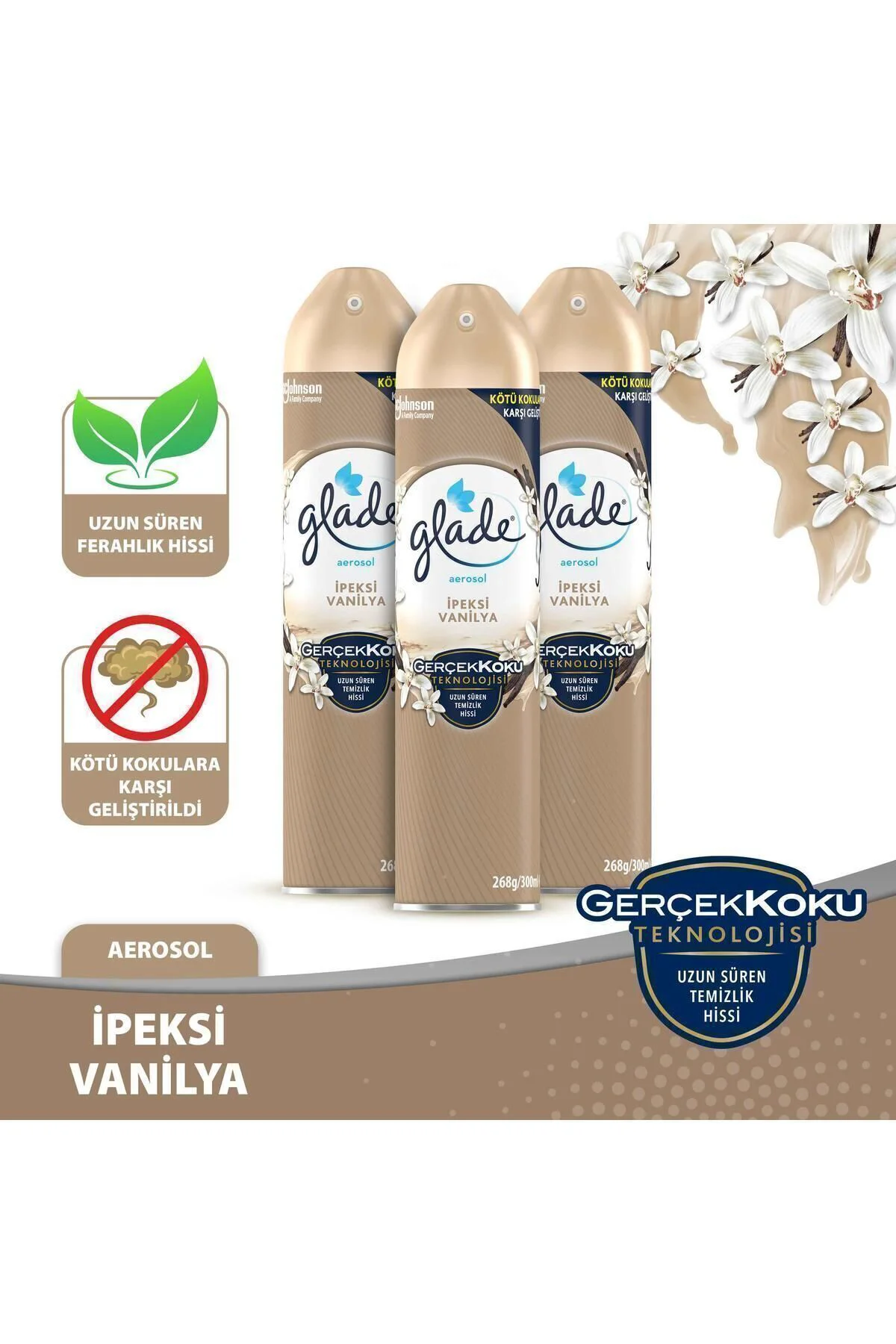 Aerosol Oda Kokusu İpeksi Vanilya 3 'lü Set Fiyatı, Yorumları ve Özellikleri