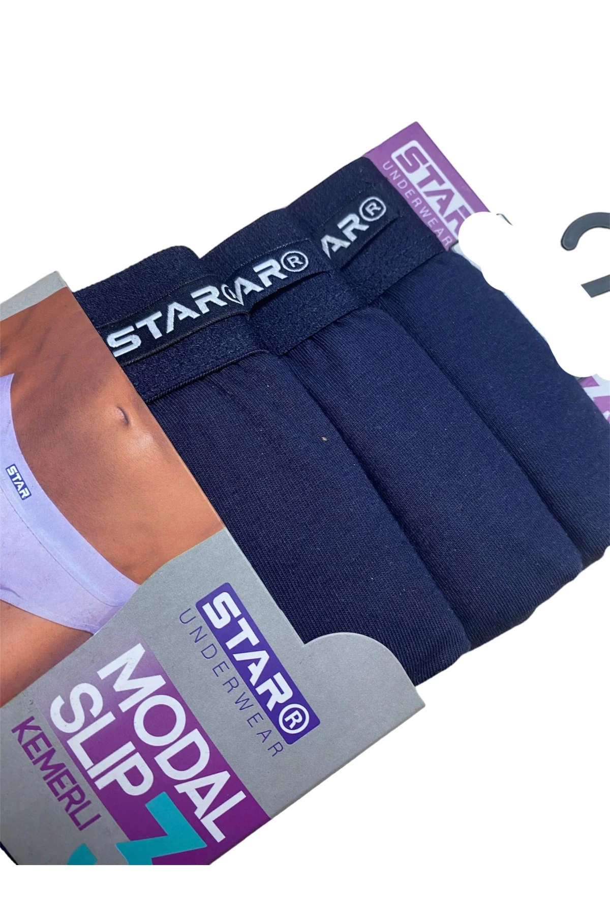 Aesco Star 109 Erkek 3'lü Modal Slip