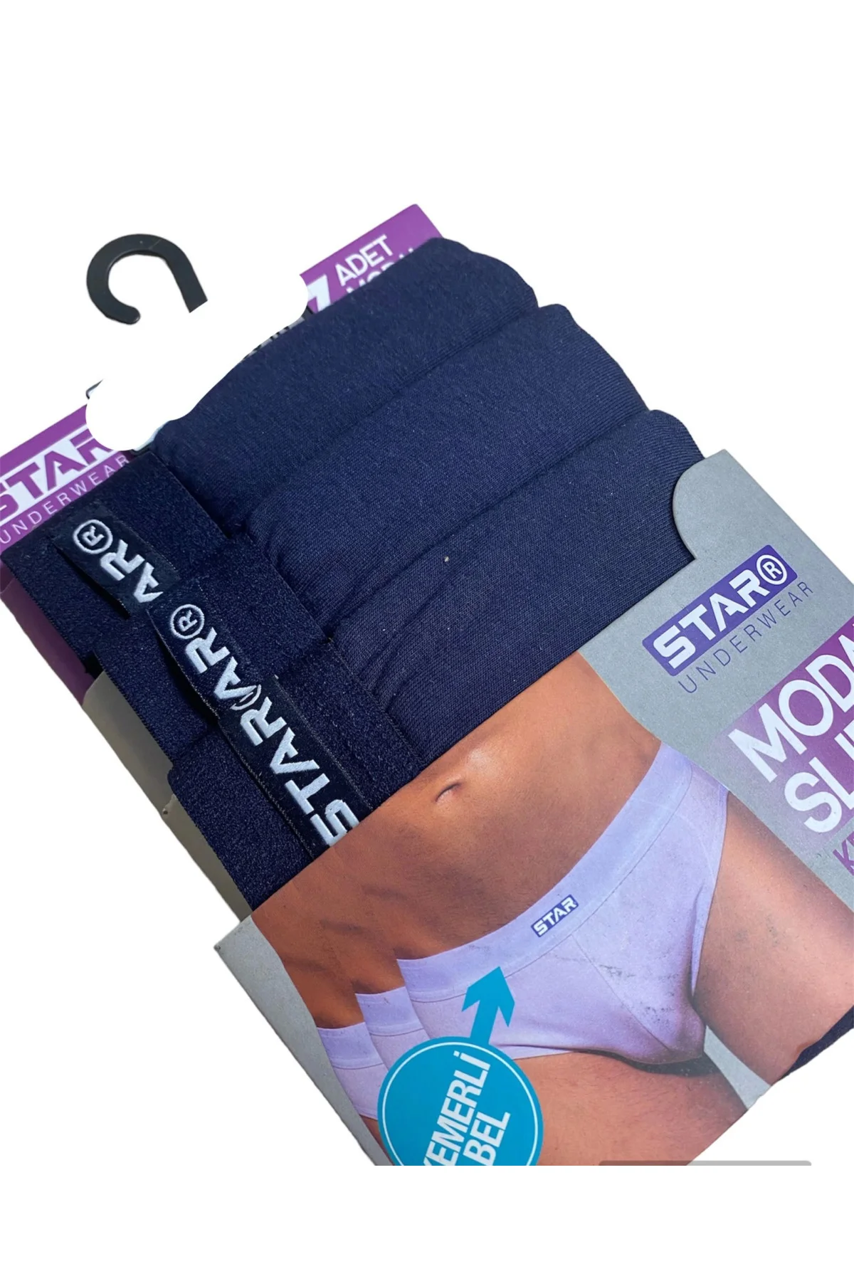 Aesco Star 109 Erkek 3'lü Modal Slip