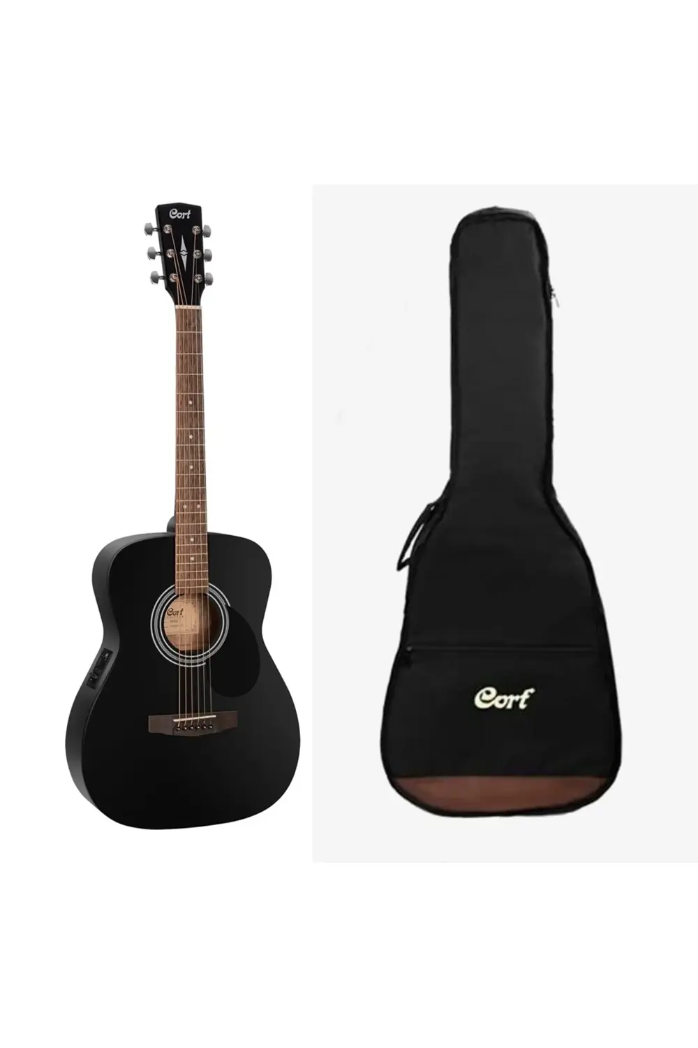 AF510E-BKSW Elektro Akustik Gitar - Kılıflı - Mat Siyah