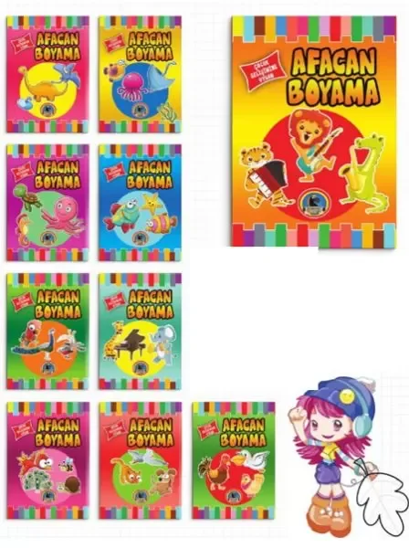 Afacan Boyama (10 Kitap Takım) Fiyatı, Yorumları ve Özellikleri