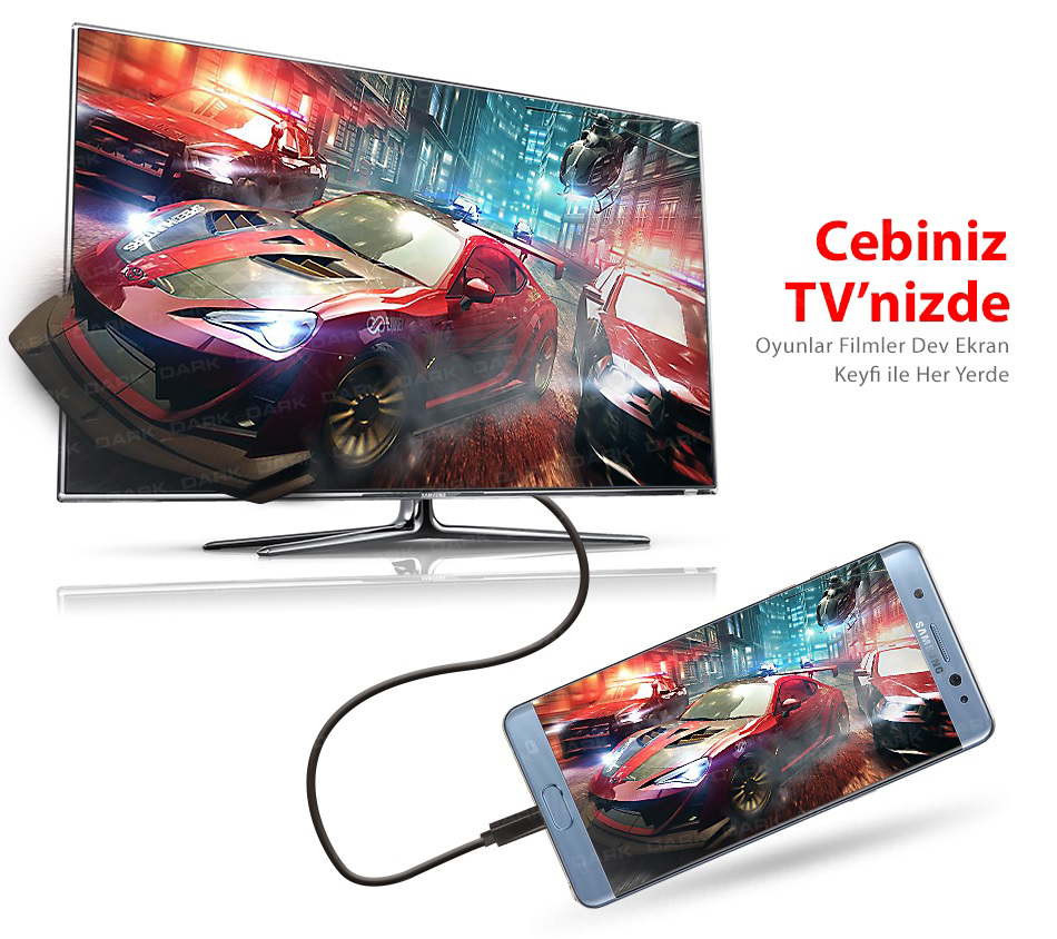 Afila  Q-Thd Type-C To Display Port 4K 60Hz 2 Metre Kablo (2Mt)