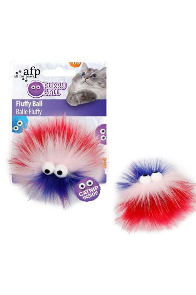 AFP Furry Ball-Fluffer Catnipli- Pembe 9,5x9x5x5 cm