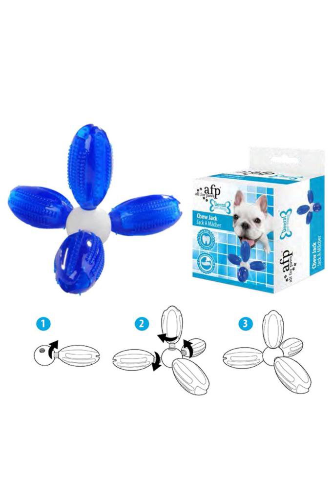AFP Köpek Oyuncağı Çok Yönlü Dental Temizleyici Mavi 15x14x13 cm