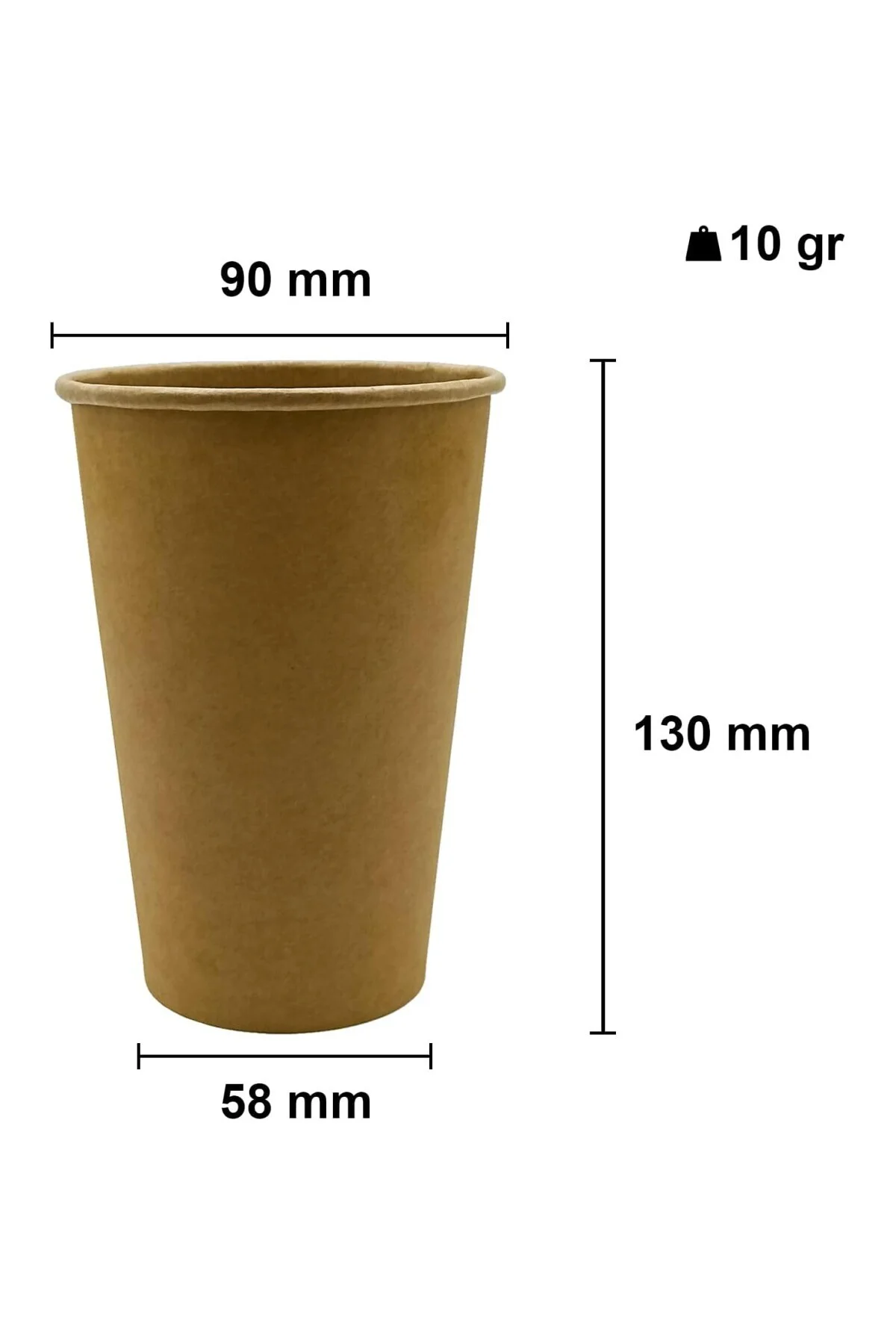 Afra Tedarik 16 Oz Karton Bardak Latte Kahve Kağıt Bardak 480 ml 