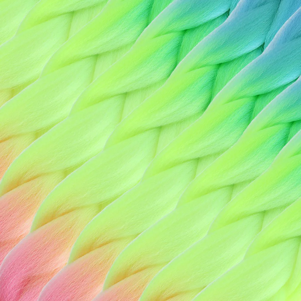 Afrika Örgülük Ombreli Sen  100 Gr. / Açık Mi / Neon Sarı / Pembe