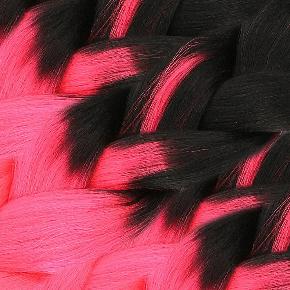 Afrika Örgülük Sen Ombreli  100 Gr. / Siyah / Neon Pembe