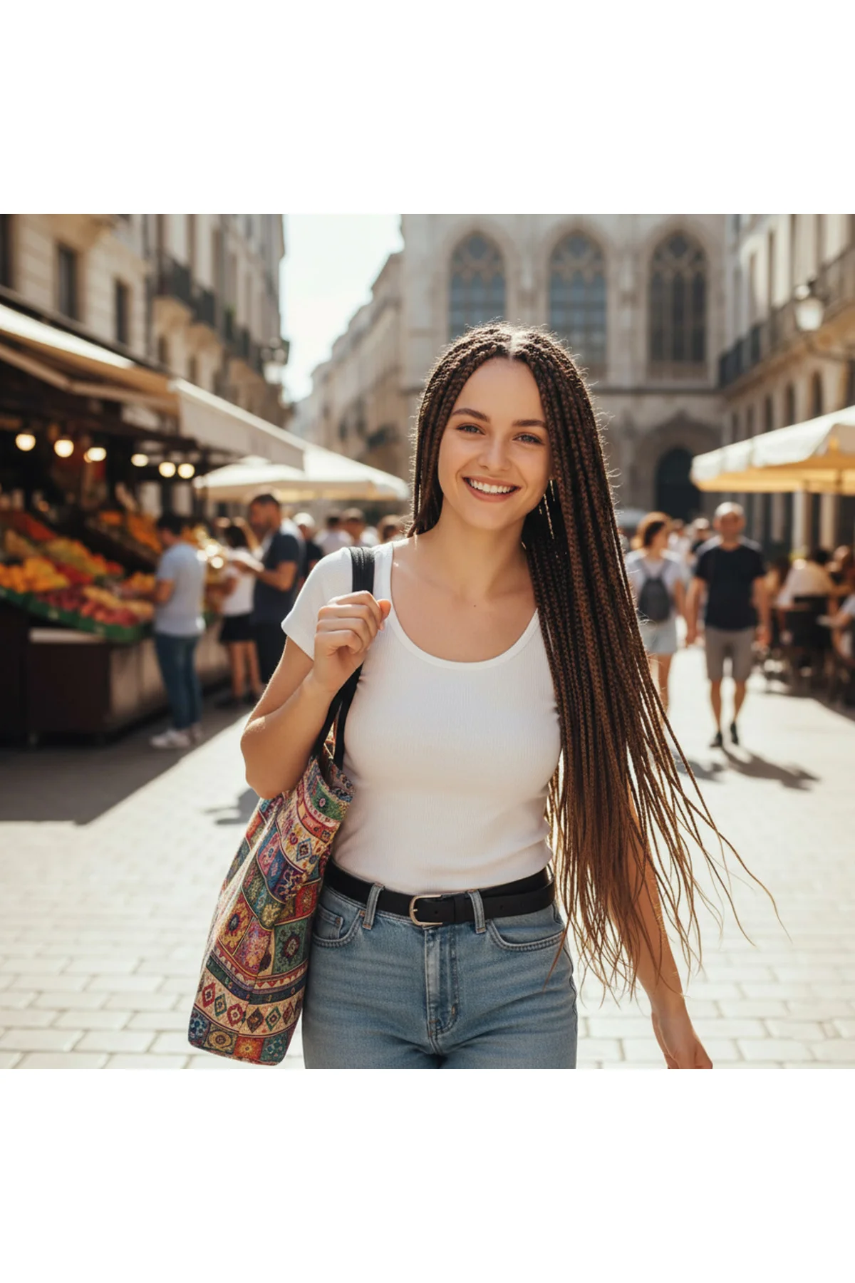 Afrika Örgüsü Ve Rasta İçin Sentetik Saç / Koyu Kumral