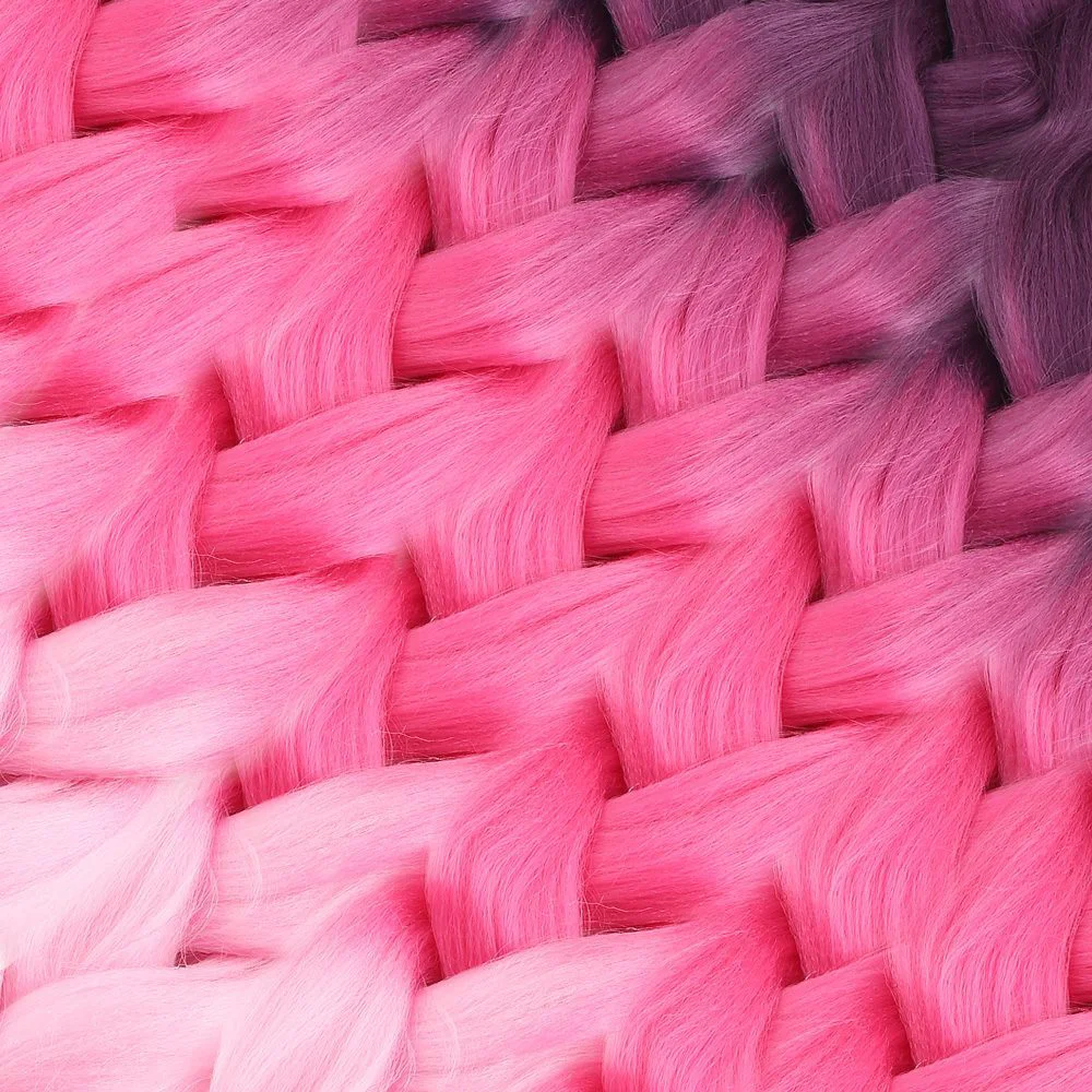 Afrika Örgüsü Ve Rasta İçin Sen Ombreli  / Koyu Pembe / Pembe / Açık Pembe