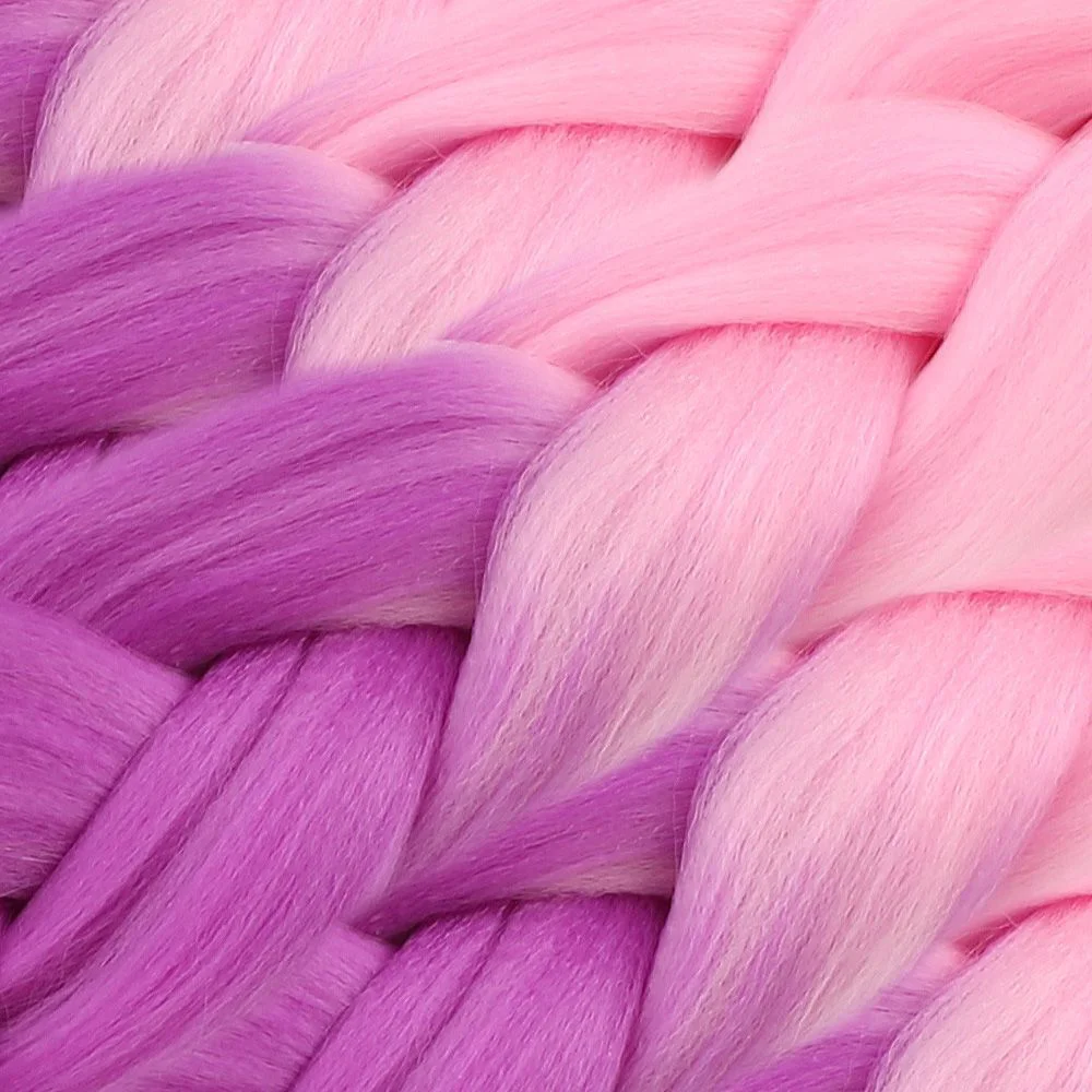 Afrika Örgüsü Ve Rasta İçin Sen Ombreli  / Açık Pembe / Lila