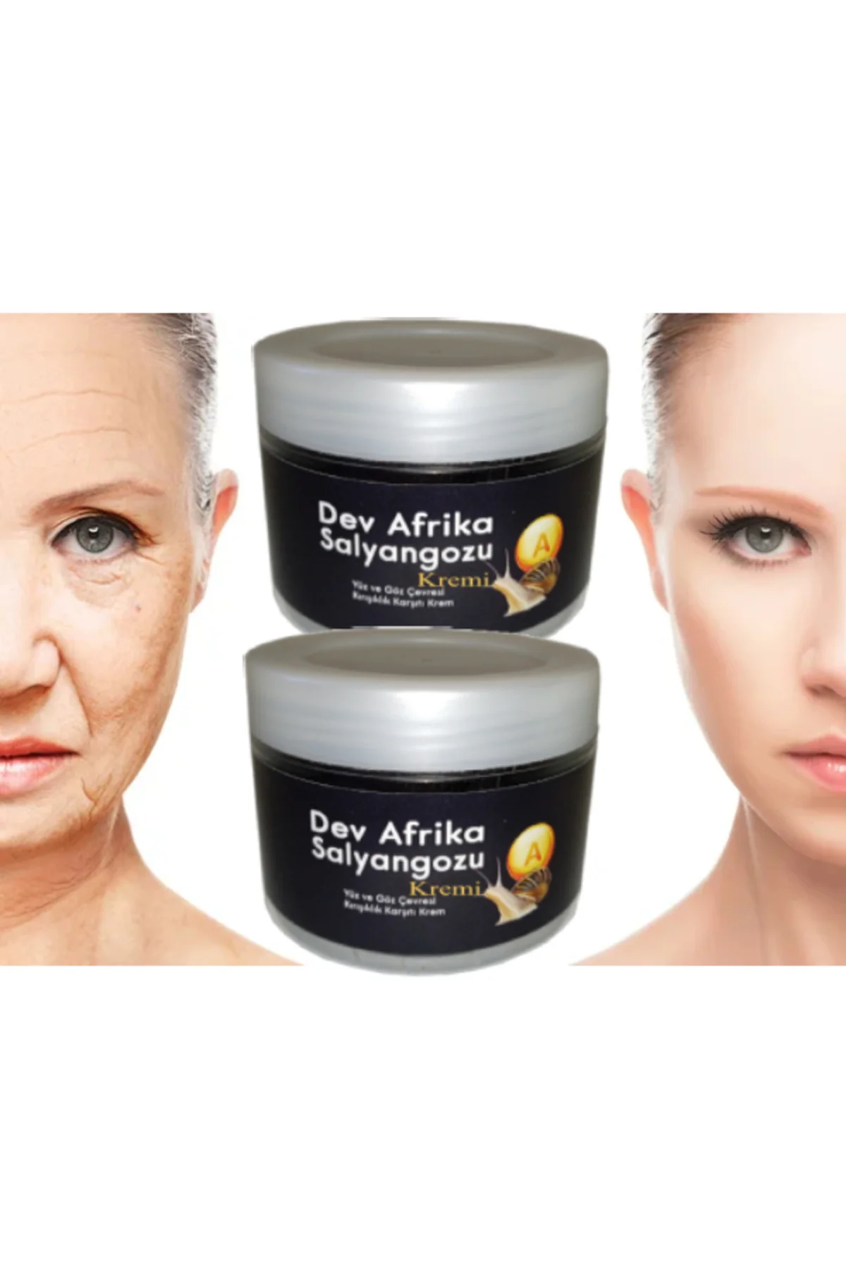 Afrika Salyangozlu Kuruluk Karşıtı Bakım Kremi 100 ml X 2 – Nemlendirici ve Onarıcı