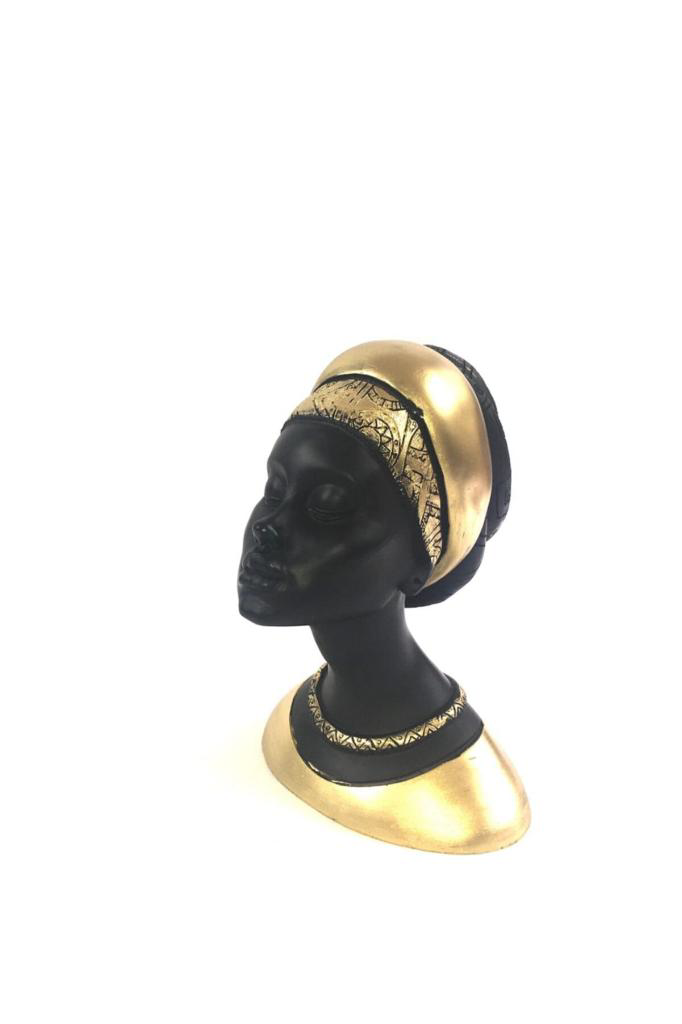 Afrikalı Kadın Figürü Gold