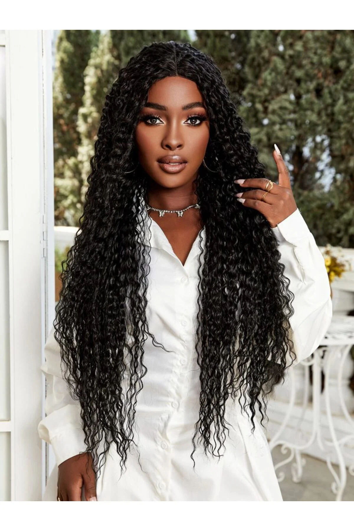 Afro Daa Fiber Sen Tül Peruk / Siyah