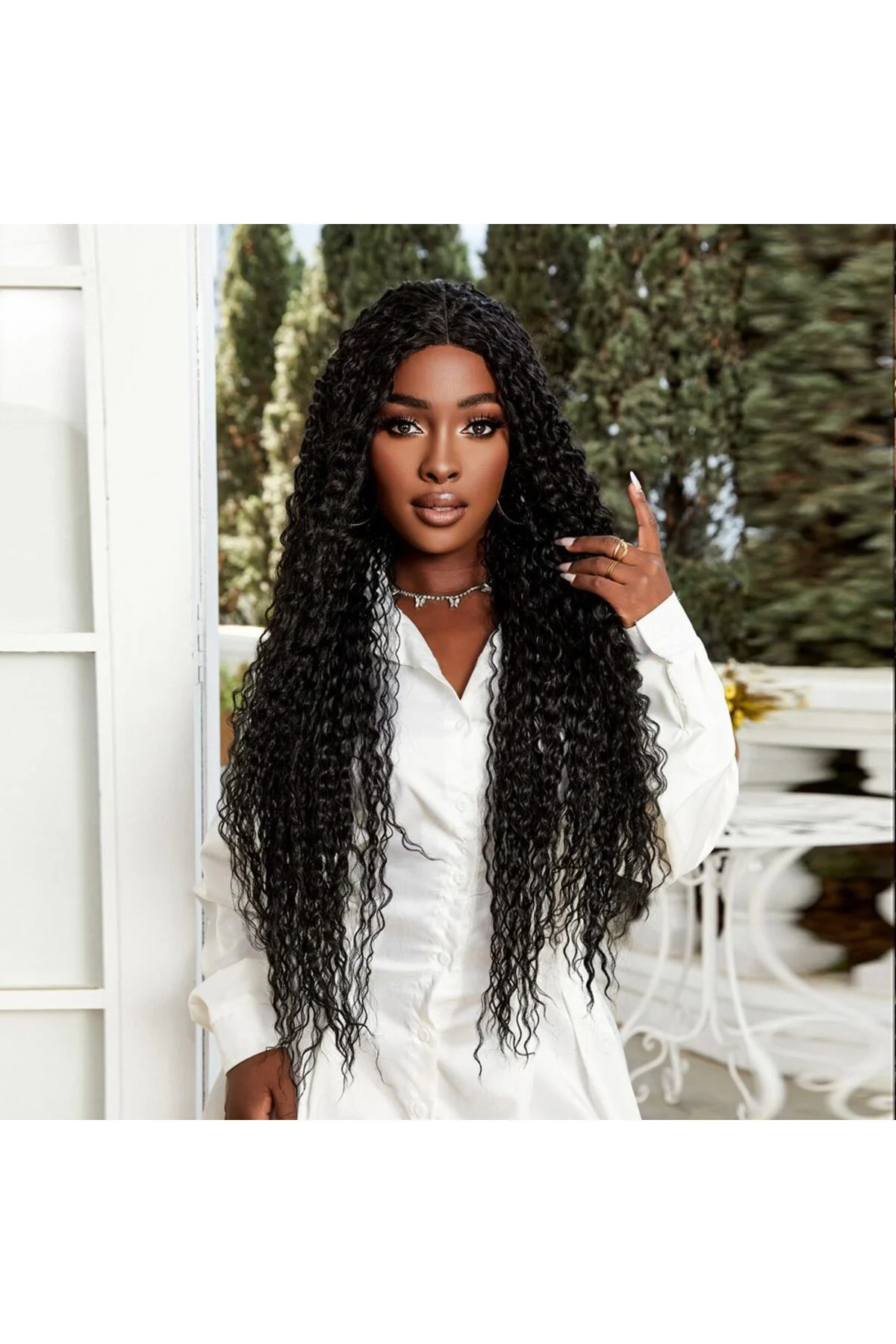 Afro Daa Fiber Sen Tül Peruk / Siyah