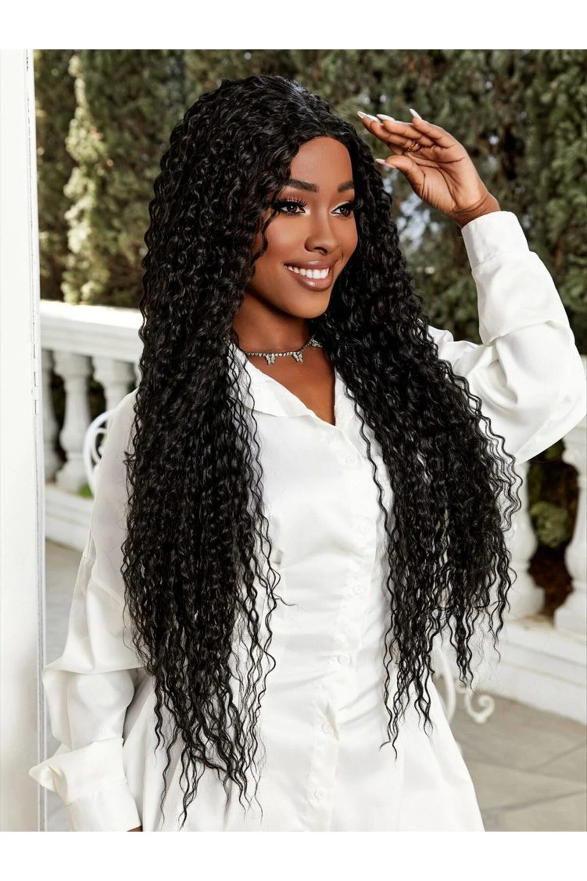 Afro Daa Fiber Sen Tül Peruk / Siyah