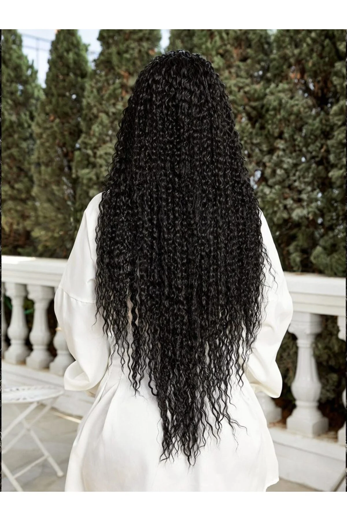 Afro Daa Fiber Sen Tül Peruk / Siyah